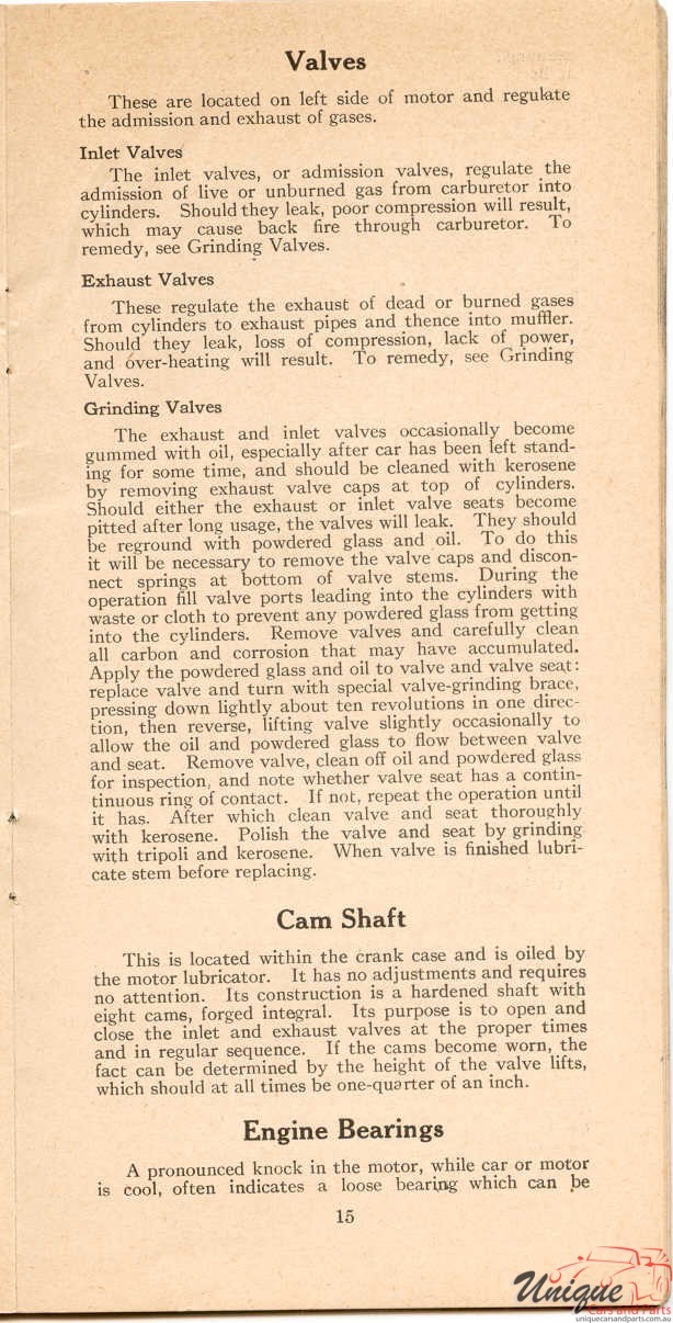 1911 Studebaker E-M-F 30 Operation Manual Page 26